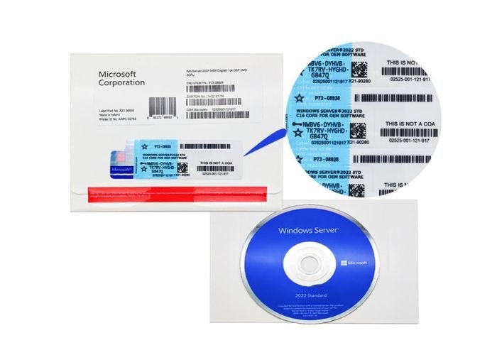 Bit 16 Standard Soems des Kern-DVD Microsoft Windows des Server-2022 echtes 64