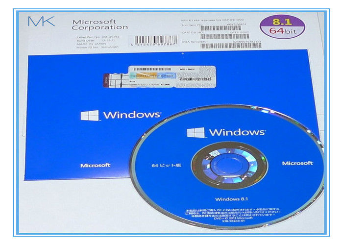Echte produkt-Schlüssel 32bit 64bit Windows 8,1 Arbeitssoem PKC Karte COA Liciense