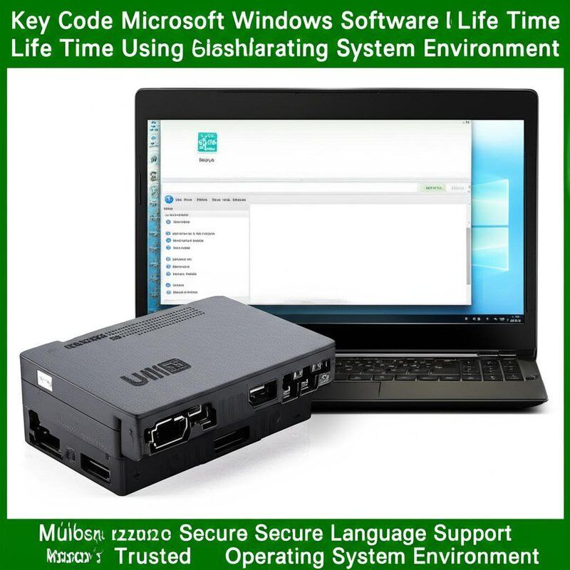 Key Code Microsoft Windows Software Life Time Using English Language Support Trusted Secure Operating System Environment