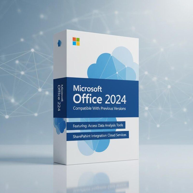 Kompatibel mit früheren Versionen Microsoft Office 2024 mit Access-Datenanalysetools und SharePoint-Integrations-Cloud-Diensten